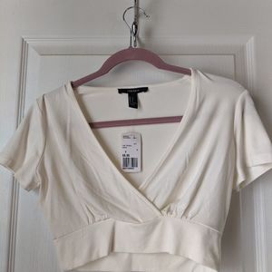 Cream crop top from Forever 21